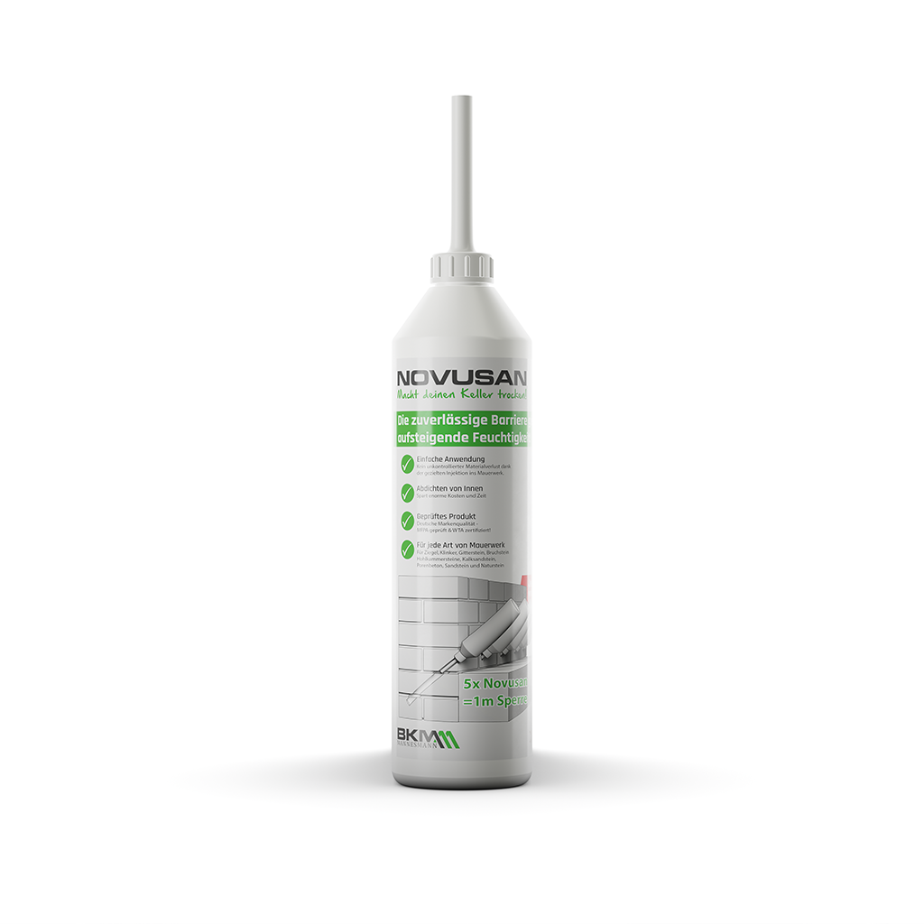 produkt_Novusan_Flasche-01_Schatten_DE.png?ts=1713769102 Novusan Mauerwerkinjektion, Flasche, Kräuterig, Kräuter, Pflanze